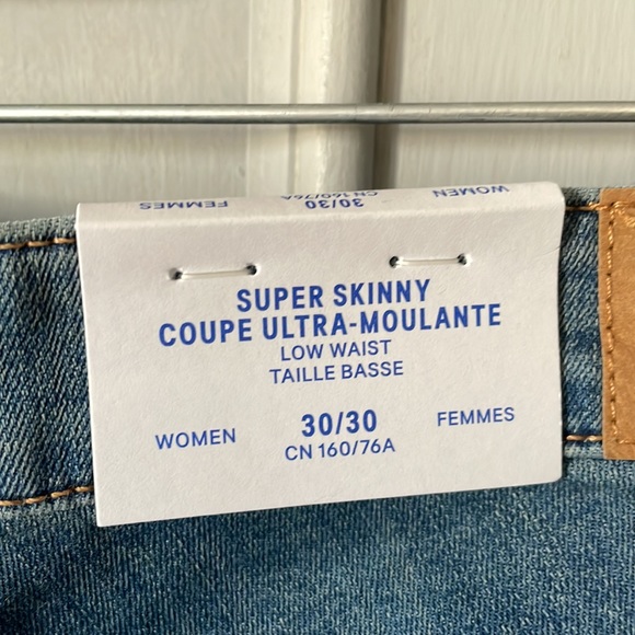 H&M Super Skinny jeans size 30/30 - Picture 5 of 9